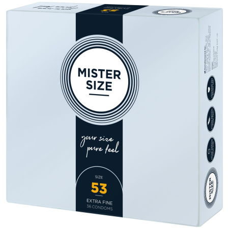 Презервативи Mister Size - pure feel - 53 (36 condoms), товщина 0,05 мм - фото №2