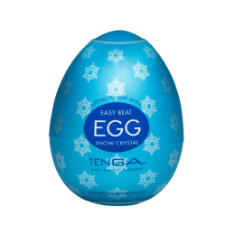 Мастурбатор-яйце Tenga Egg Snow Crystal з охолоджувальним лубрикантом - фото