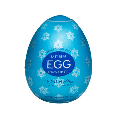 Мастурбатор-яйце Tenga Egg Snow Crystal з охолоджувальним лубрикантом - фото