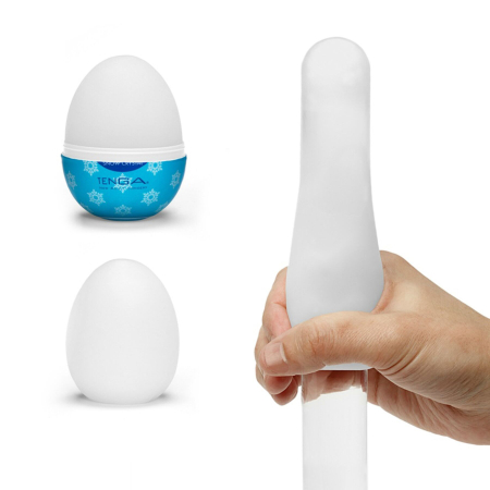 Мастурбатор-яйце Tenga Egg Snow Crystal з охолоджувальним лубрикантом - фото №3