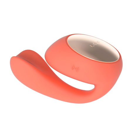 Смарт-вібратор LELO Ida Wave Coral Red, вагінально-кліторальний, технологія WaveMotion, 2 мотори - фото