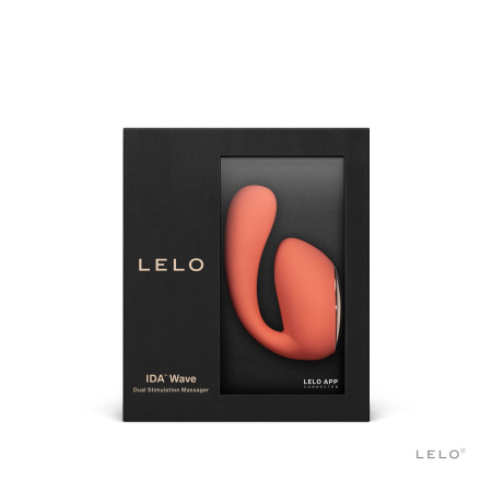 Смарт-вібратор LELO Ida Wave Coral Red, вагінально-кліторальний, технологія WaveMotion, 2 мотори - фото №7
