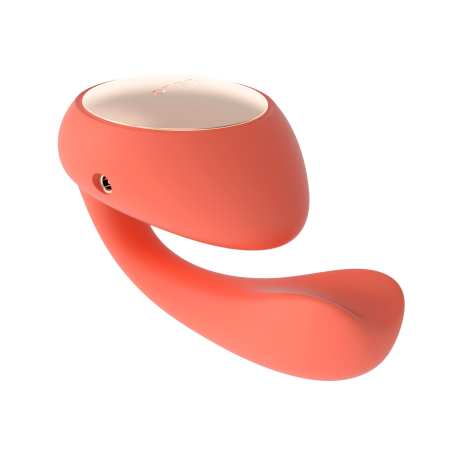 Смарт-вібратор LELO Ida Wave Coral Red, вагінально-кліторальний, технологія WaveMotion, 2 мотори - фото №4
