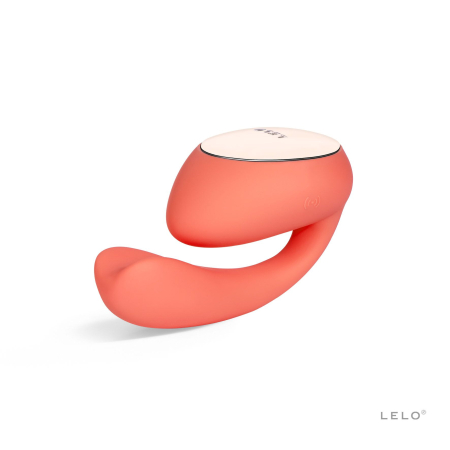 Смарт-вібратор LELO Ida Wave Coral Red, вагінально-кліторальний, технологія WaveMotion, 2 мотори - фото №2