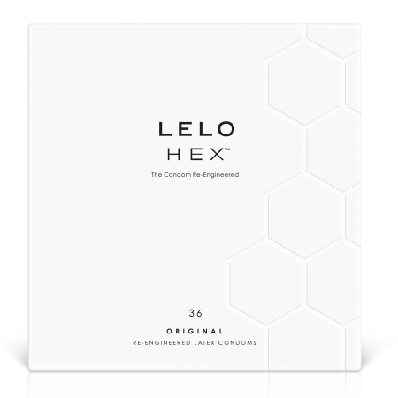 Презервативи LELO HEX Condoms Original 36 Pack, тонкі та суперміцні - фото