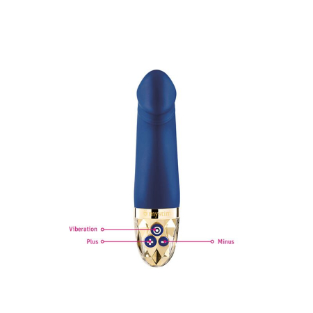 Вібратор Mystim Real Deal Neil Blue, потужний мотор, 8 режимів - фото №4