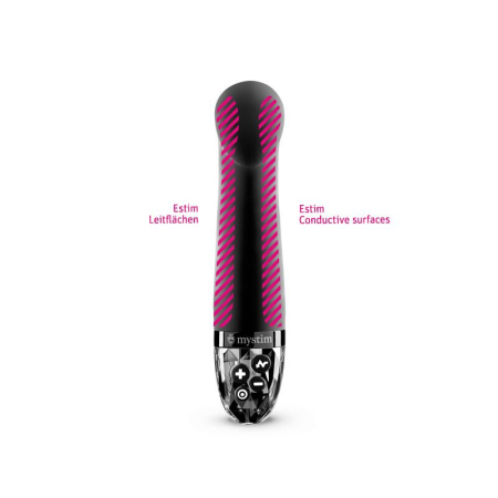 Вібратор для точки G з електростимуляцією Mystim Right on Ron Black Edition - фото №4