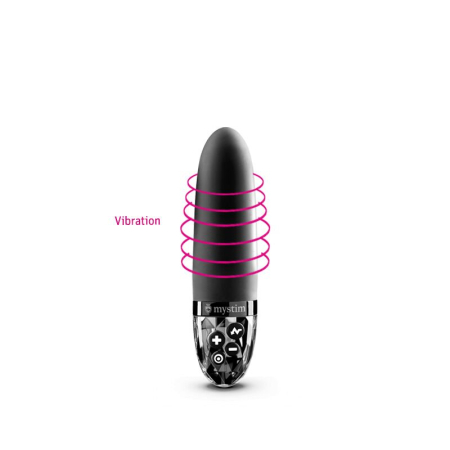 Вібратор з електростимуляцією Mystim Sleak Freak Black Edition - фото №6