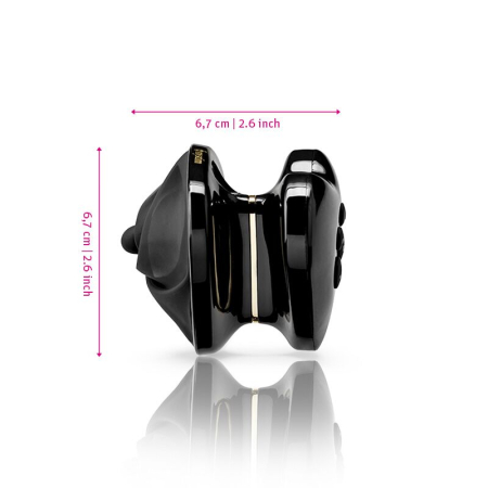 Вібратор для клітора з електростимуляцією Mystim Heart's Desire Black Edition - фото №6