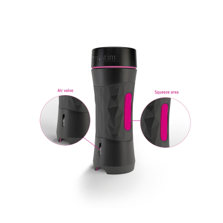 Мастурбатор-попка Mystim O(h) PUSH ME Anus, можна стискати та регулювати вакуум - фото №3