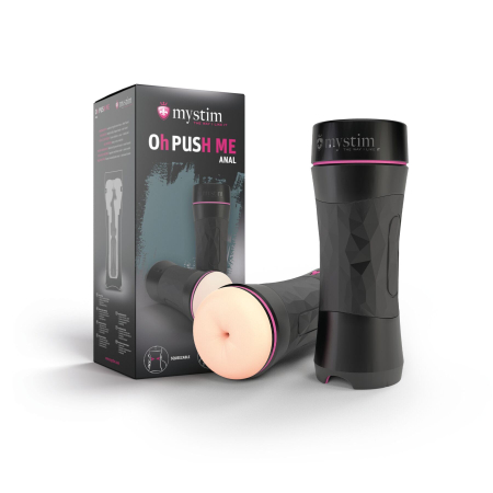 Мастурбатор-попка Mystim O(h) PUSH ME Anus, можна стискати та регулювати вакуум - фото №7