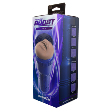 Мастурбатор-ротик Fleshlight Boost Blow Light Medium Flesh, плаваючі кільця Turbo Tech - фото №5