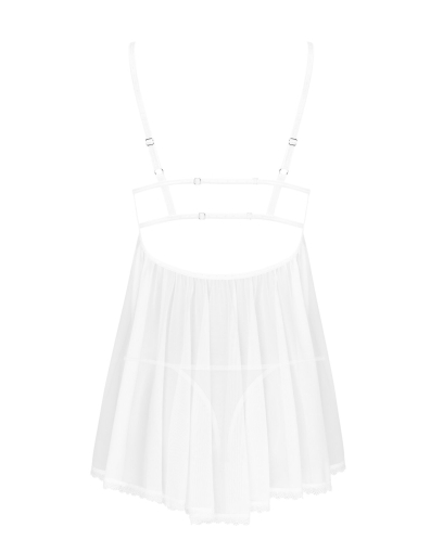 Пеньюар і трусики Obsessive Heavenlly babydoll & thong XS/S №4