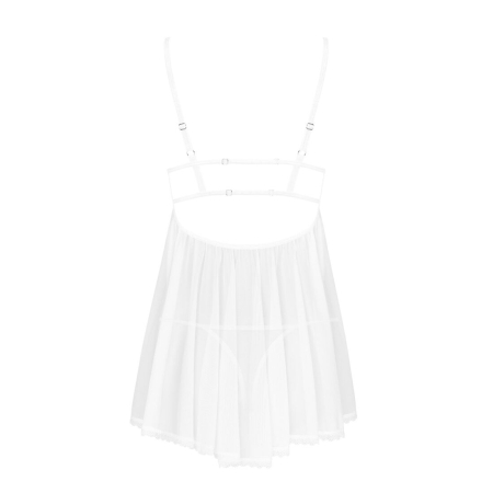 Пеньюар і трусики Obsessive Heavenlly babydoll & thong M/L - фото №4