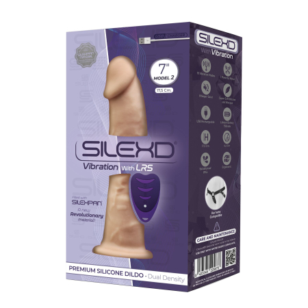 Фалоімітатор з вібрацією SilexD Henry Vibro Flesh (MODEL 2 size 7in) + LRS, діаметр 4,4 см - фото №3