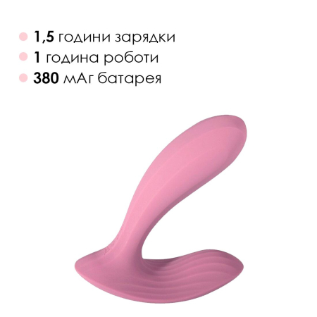 Смарт-вібратор у трусики Svakom Erica Romantic Rose, дуже гнучкий, 2 мотори - фото №6