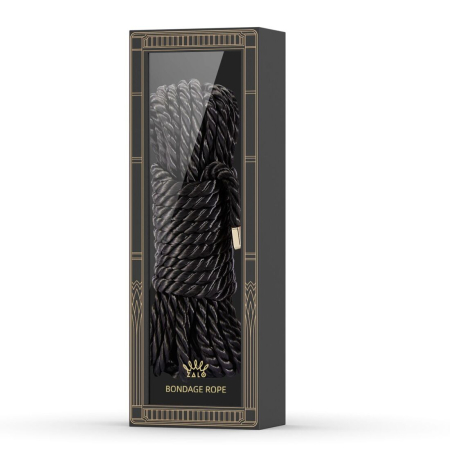 Розкішна мотузка для Шибарі Zalo Bondage Rope Black - фото №2