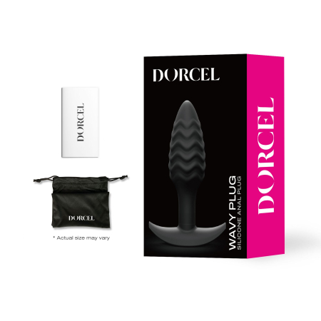 Анальна пробка Dorcel WAVY PLUG, діаметр 3 см, силікон №3