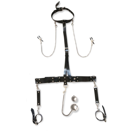 Бондажний набір з металевим анальним гаком Art of Sex Bridget Bondage set with anal hook №?4 - фото