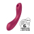 Вакуумний стимулятор з вібрацією Satisfyer Curvy Trinity 1 Red, іграшка 3в1 - фото