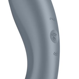 Вакуумний стимулятор з вібрацією Satisfyer Curvy Trinity 1 Bluegrey, іграшка 3в1 - - фото №3