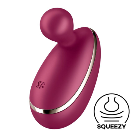 Вібратор для зовнішньої стимуляції Satisfyer Spot On 1 Berry, гнучкий відросток - фото