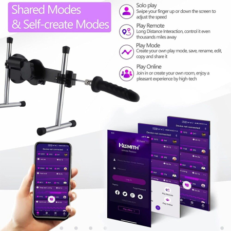 Смарт секс-машина Hismith AK-09 Sex Machine APP з фалоімітатором, бездротовий пульт ДК №4