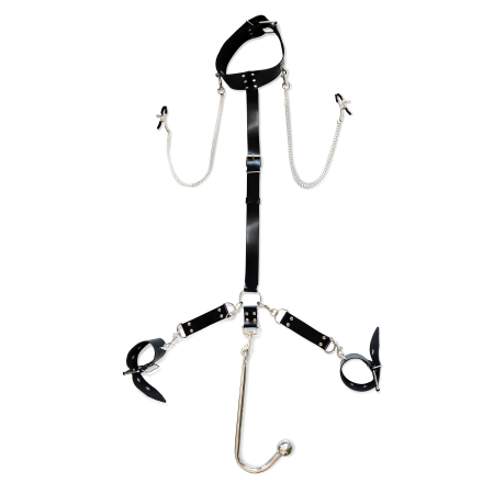 Бондажний набір з металевим анальним гаком Art of Sex Beatrice Bondage set with anal hook №?2 - фото