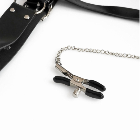 Бондажний набір з металевим анальним гаком Art of Sex Beatrice Bondage set with anal hook №?4 - фото №5