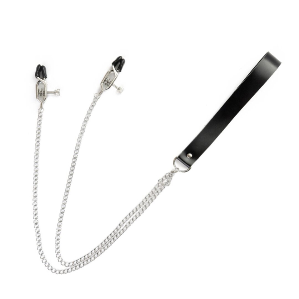 Затискачі для сосків із повідцем на металевому ланцюжку Art of Sex - Kendal 