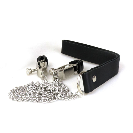 Затискачі для сосків із повідцем на металевому ланцюжку Art of Sex - Kendal №3