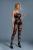 Бодістокінг Caprice Lingerie Model 11 One size Black, імітація панчіх, відкритий доступ - фото