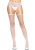 Панчохи-сітка Leg Avenue Net stockings with garter belt One size White, пояс, підв’язки - фото