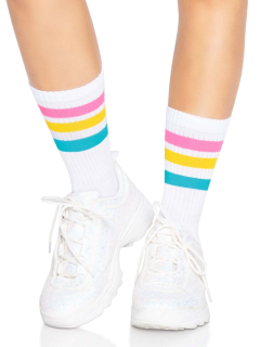 Шкарпетки жіночі в смужку Leg Avenue Pride crew socks Pansexual, 37–43 розмір - - фото №3