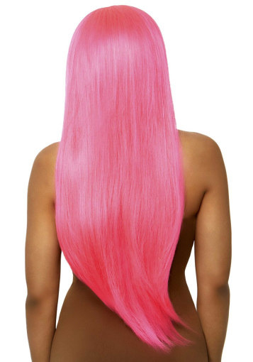 Перука Leg Avenue 33? Long straight center part wig neon pink - фото №2