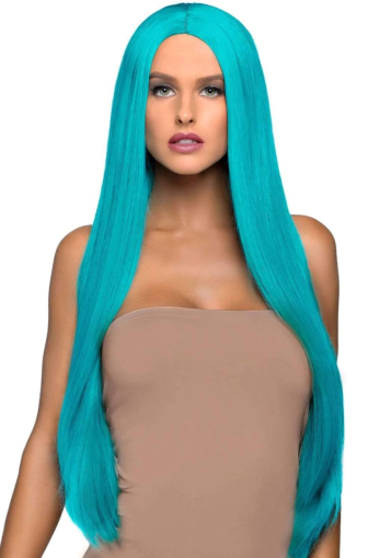 Перука Leg Avenue 33? Long straight center part wig turquoise - фото