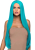 Перука Leg Avenue 33? Long straight center part wig turquoise - фото