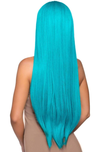 Перука Leg Avenue 33? Long straight center part wig turquoise - фото №2