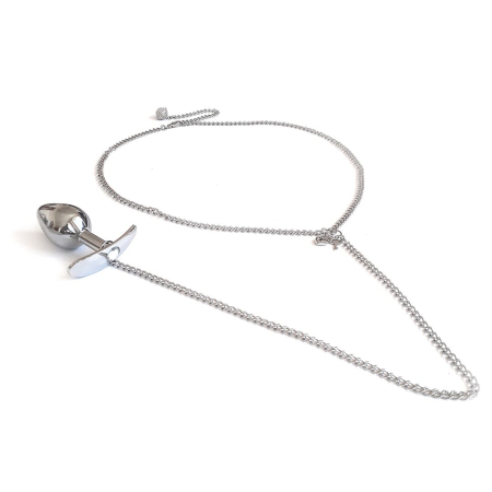 Прикраса на тіло Art of Sex - Long Wear з металевою анальною пробкою М - фото