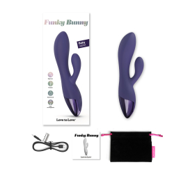Вібратор-кролик Love To Love FUNKY BUNNY - MIDNIGHT INDIGO - - фото №5
