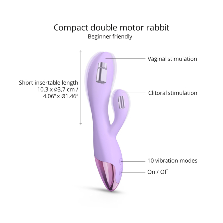 Вібратор-кролик Love To Love FUNKY BUNNY - VIVA MAUVE - фото №2