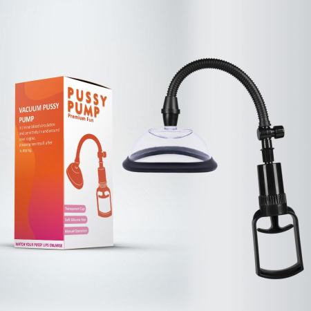 Вакуумна помпа для вульви Pussy Pump Premium Fun розмір S (11 см), механічний насос №4