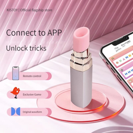 Вакуумний стимулятор-помада KISTOY Bobo, перезаряджається, 3 рівні інтенсивності - фото №5