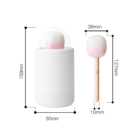 Вакуумний стимулятор з вібрацією «цукерка на паличці» KISTOY Bling Pop, зарядний кейс-нічник - фото №4