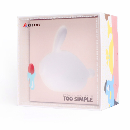 Вакуумний кліторальний стимулятор з вібрацією KISTOY Too Simple White №3