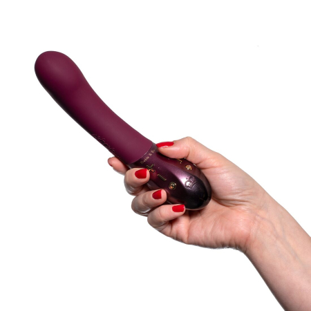 Вібратор для точки G Hot Octopuss KURVE, Treble and Bass Technology, 2 мотори, м’який кінчик - фото №4