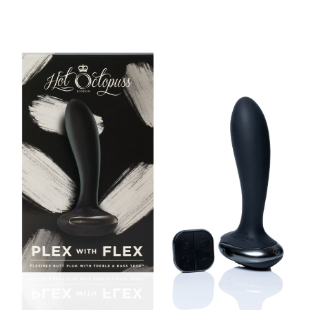 Анальна вібропробка Hot Octopuss PleX with flex, Treble and Bass Technology, 2 мотори, пульт ДК - фото №14