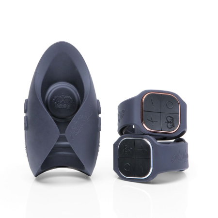 Іграшка для пар Hot Octopuss PULSE DUO LUX, пульсація+вібрація, використання без рук, 2 пульти - фото