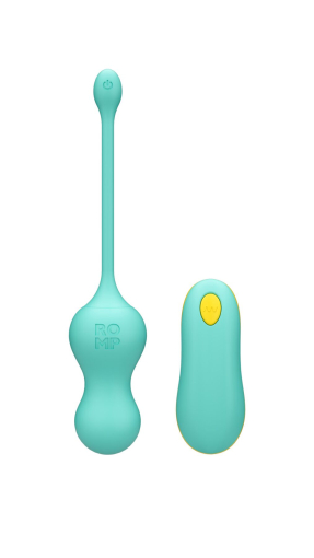 Віброяйце для точки G з пультом керування Romp Cello Light Teal, водонепроникне - фото №2