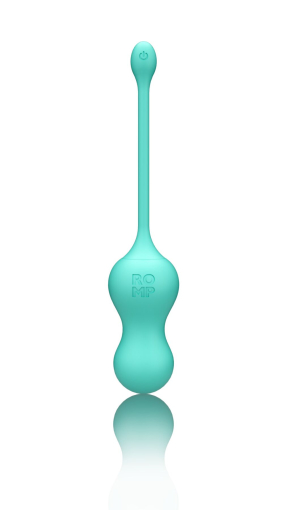 Віброяйце для точки G з пультом керування Romp Cello Light Teal, водонепроникне - фото №4